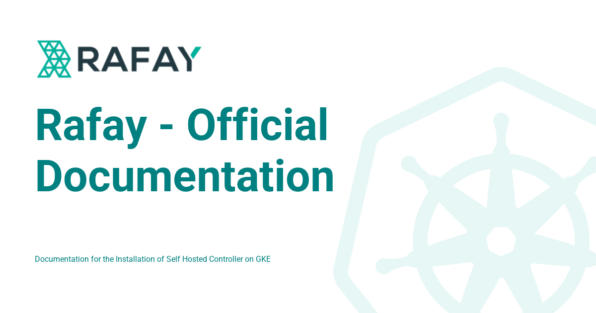 Rafay - Official Documentation - Rafay Product Documentation