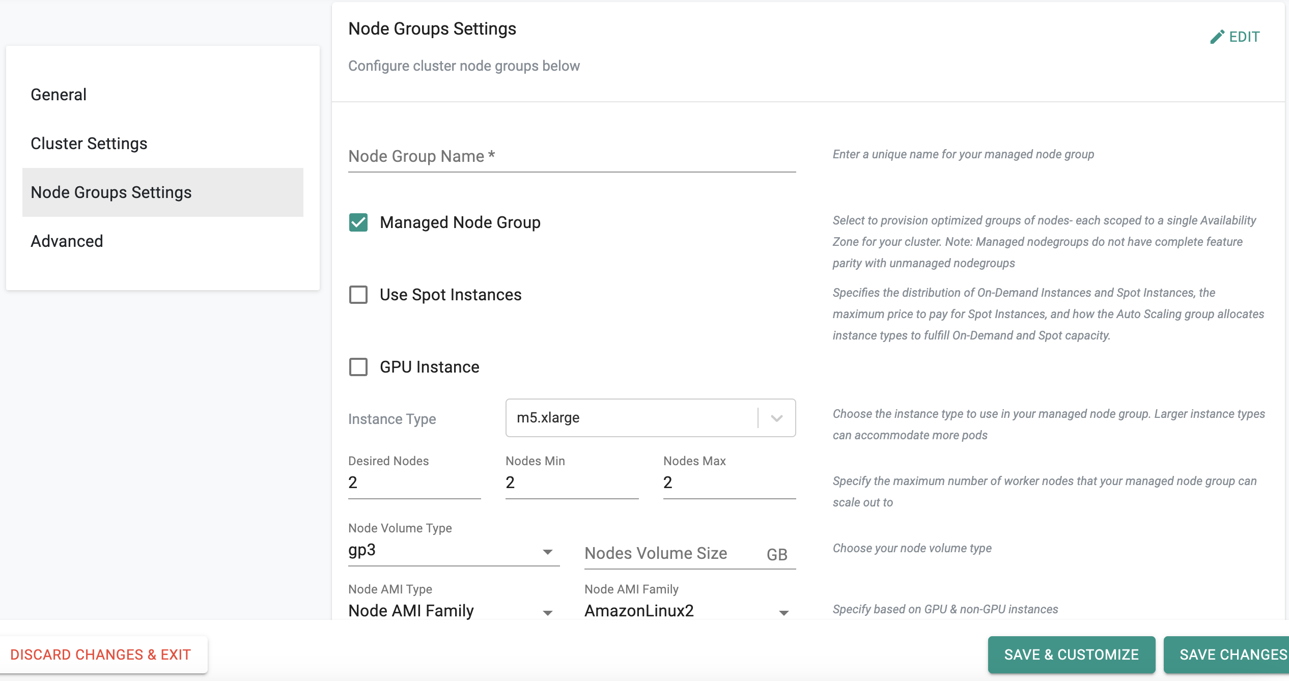 Managed Node Group as Default