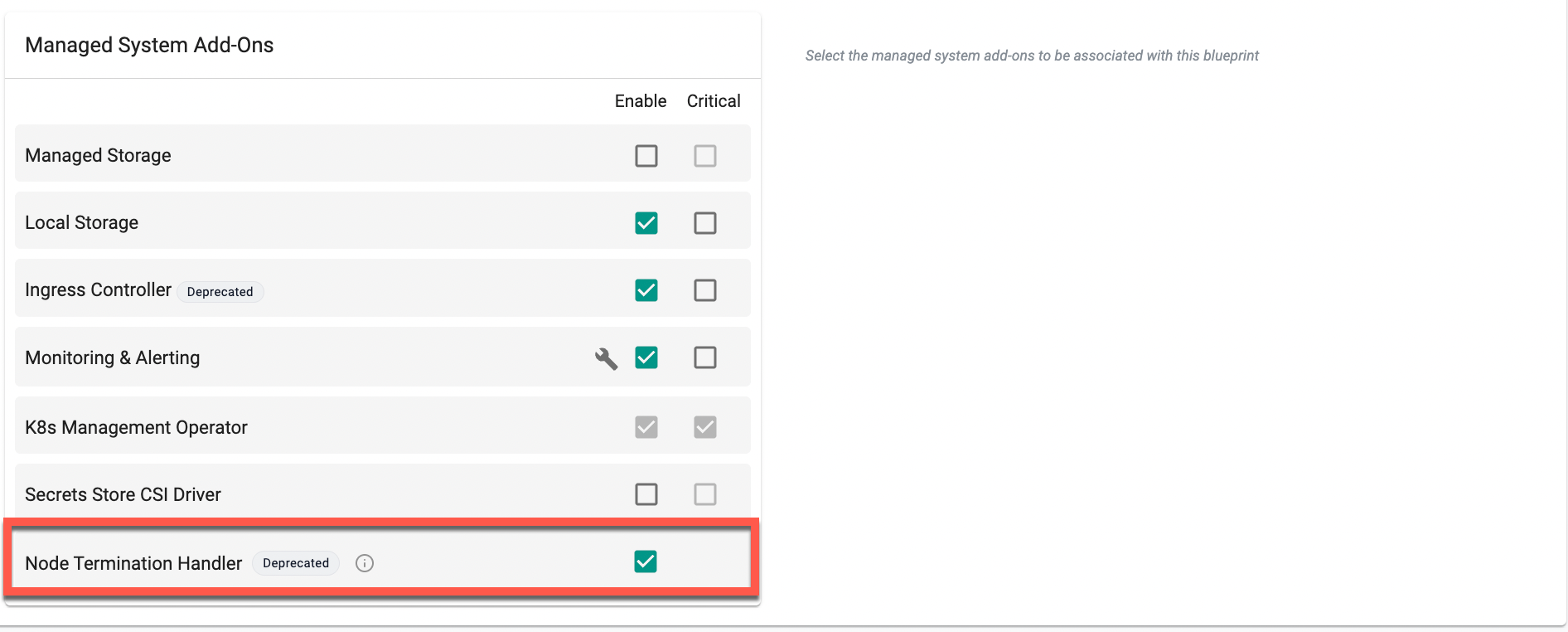 Managed System Add-Ons