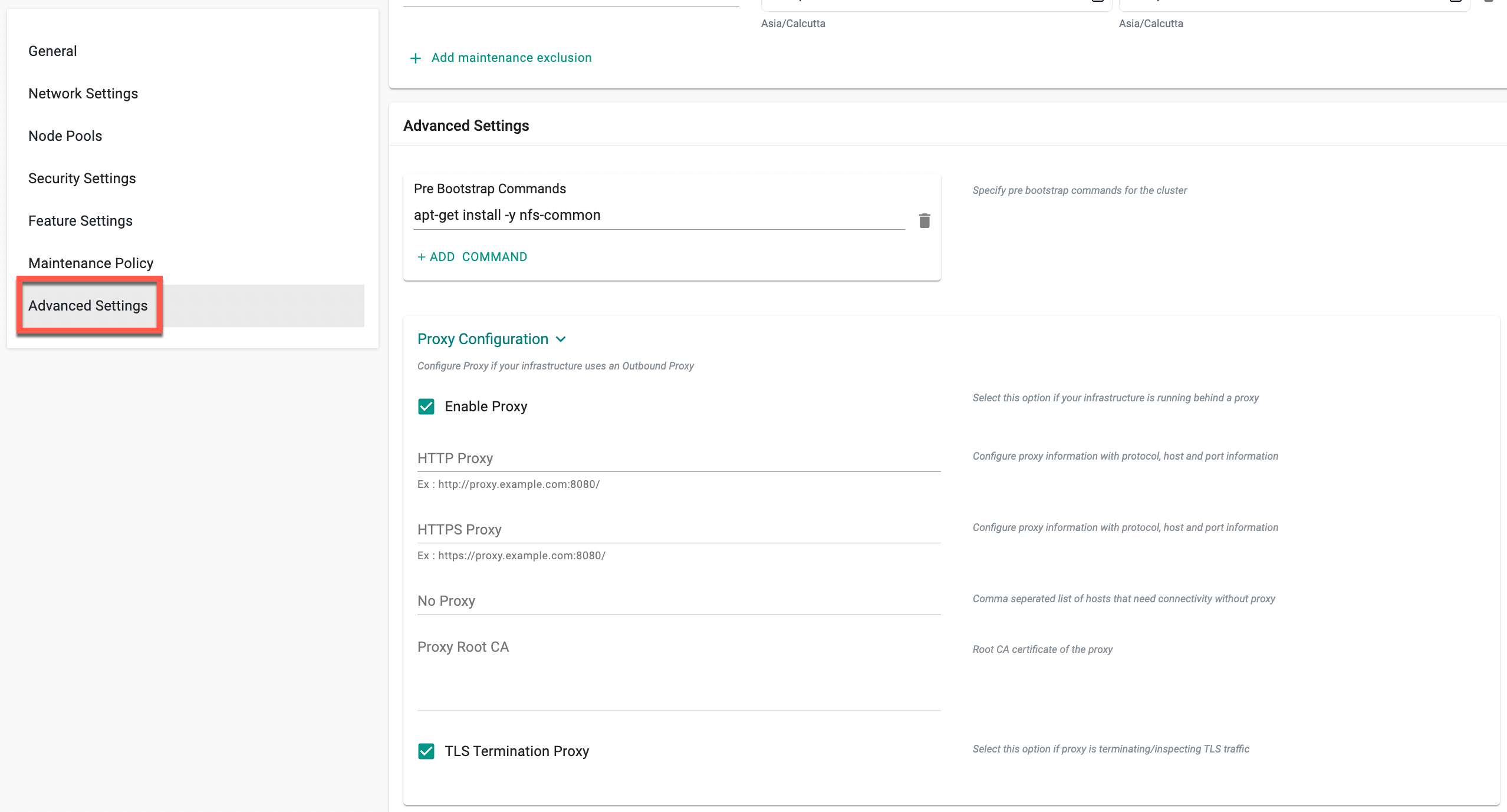Google CNI Settings