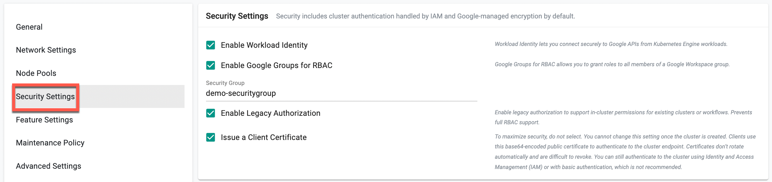 Customize Cluster