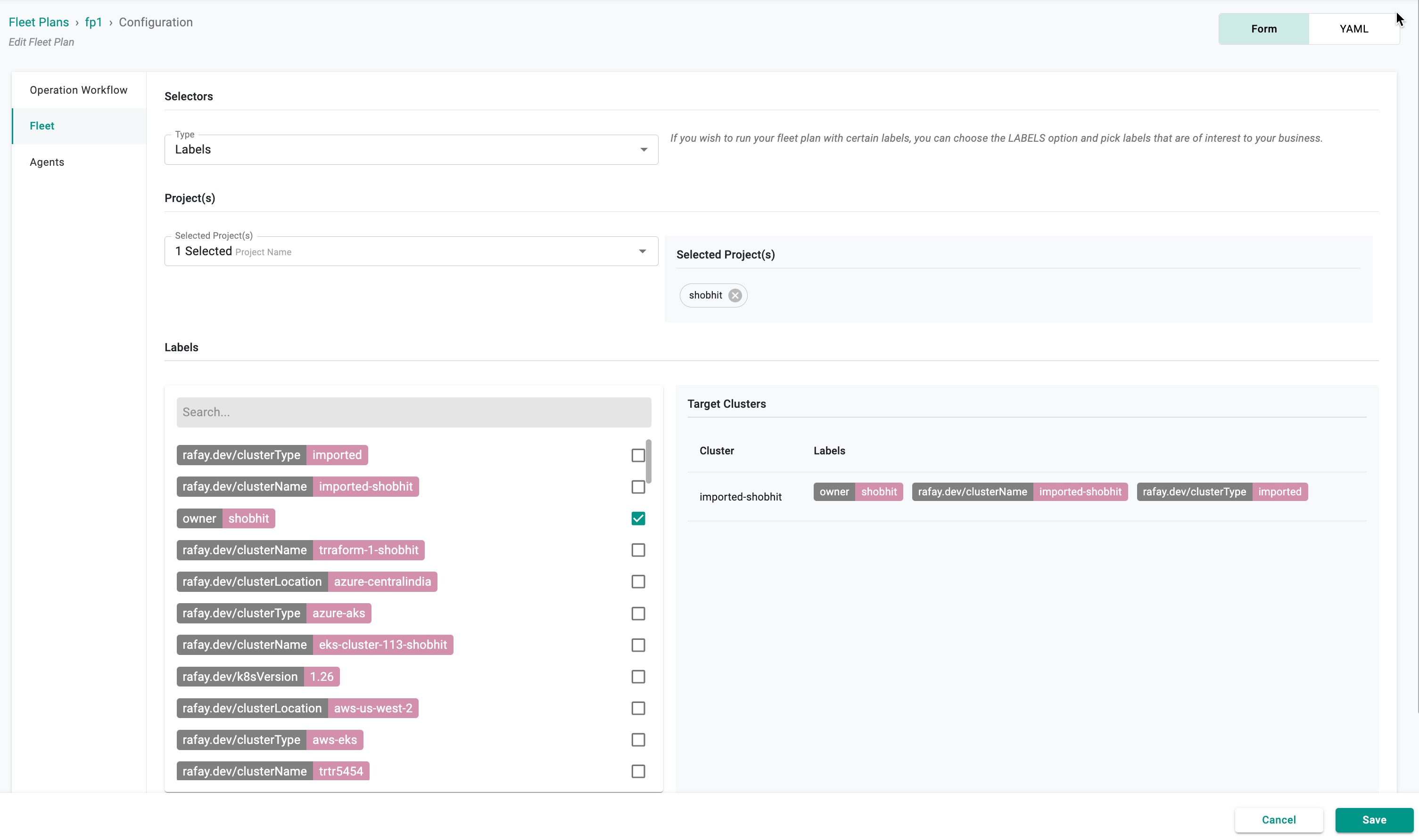 Import Cluster