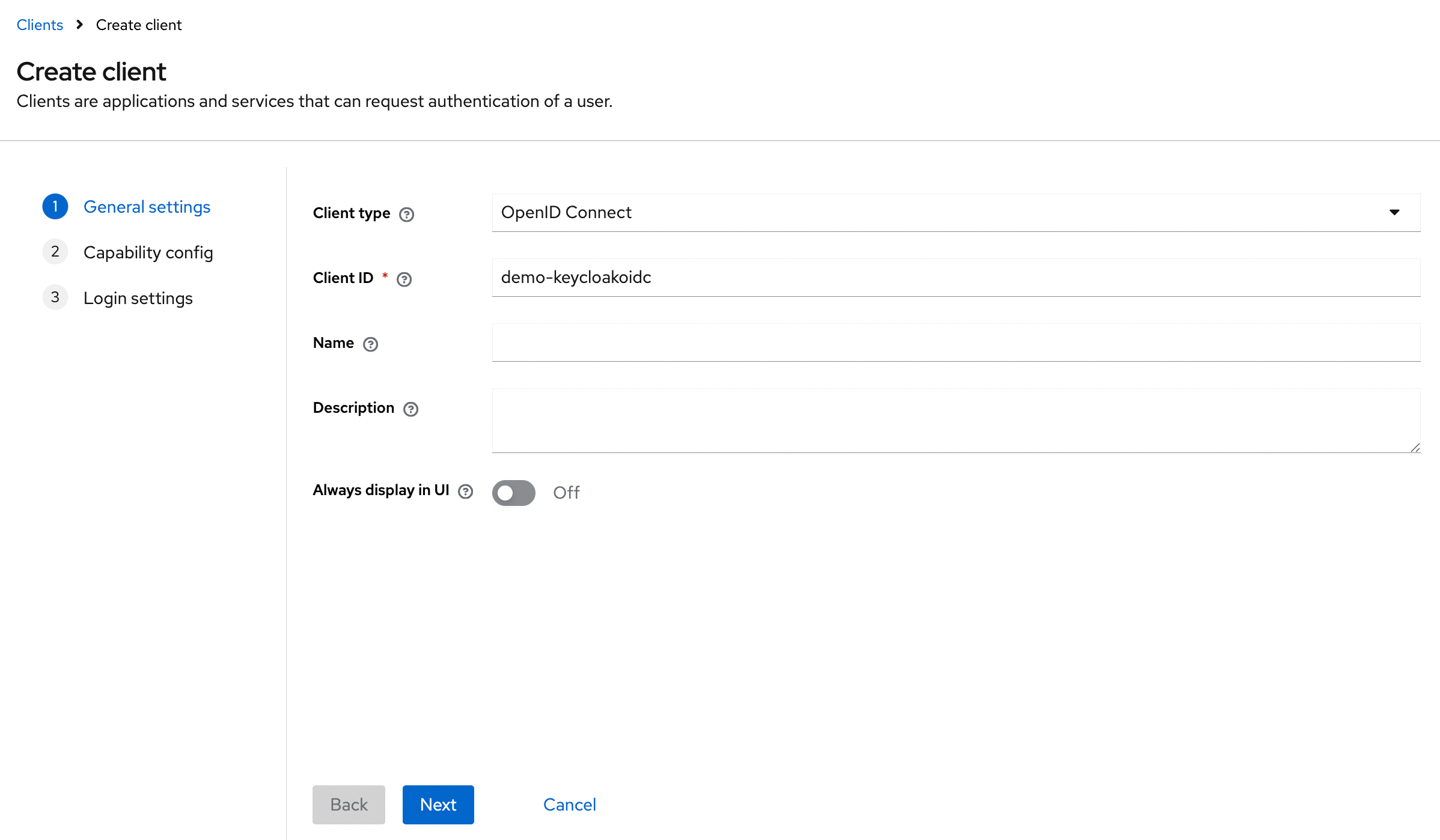 Create App Integration