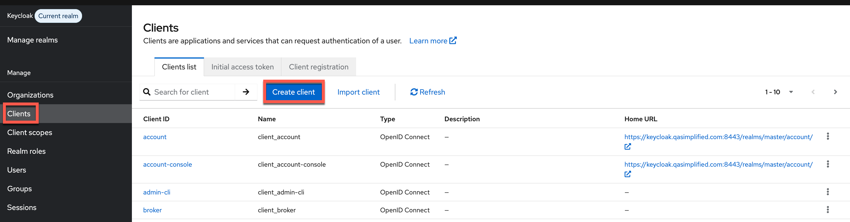 Create Client