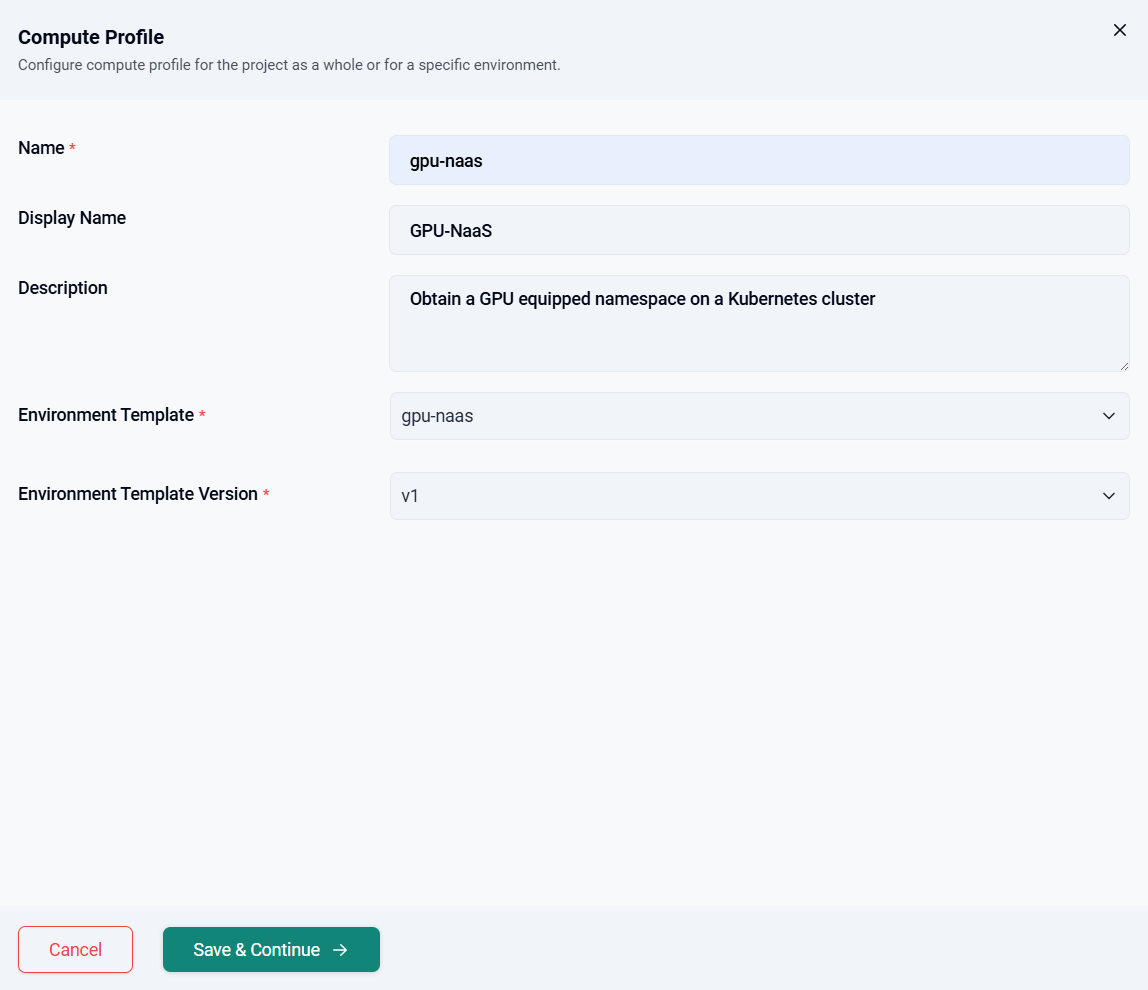 Create Profile