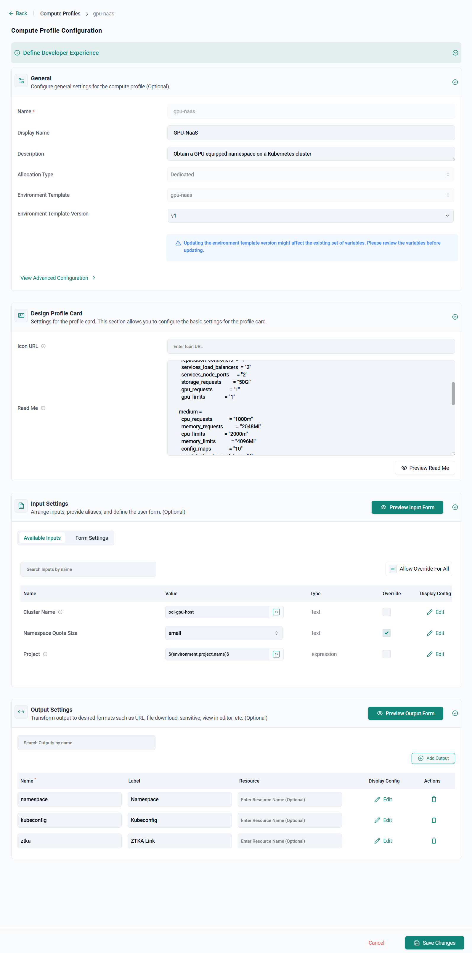 Create Profile