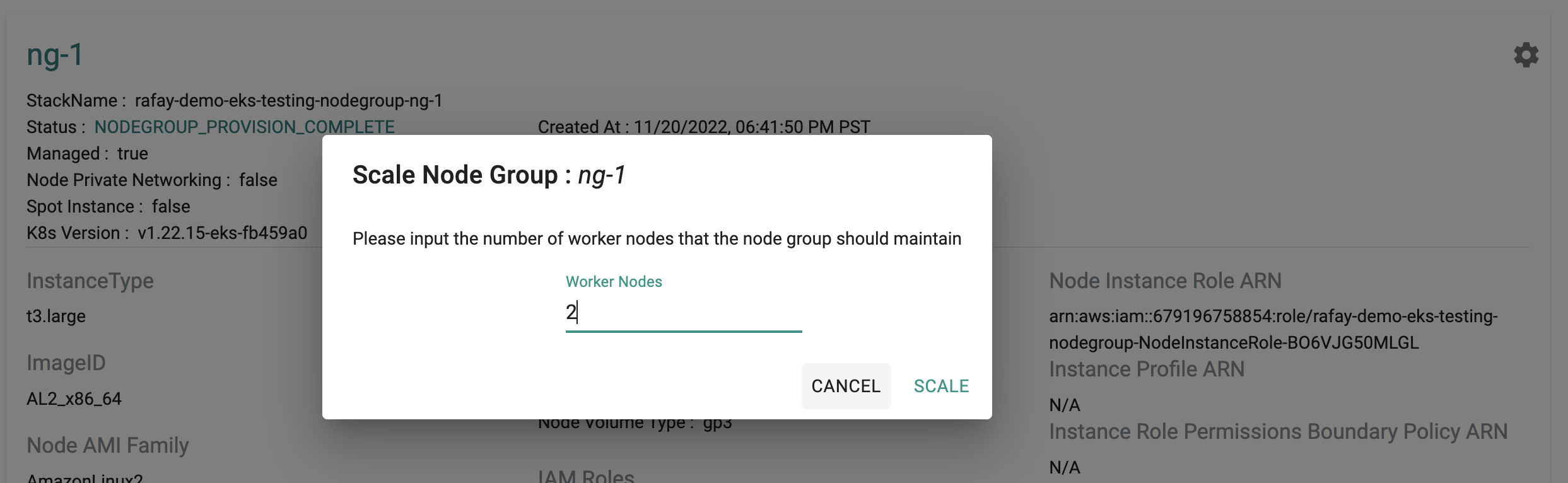 Scale Node Group