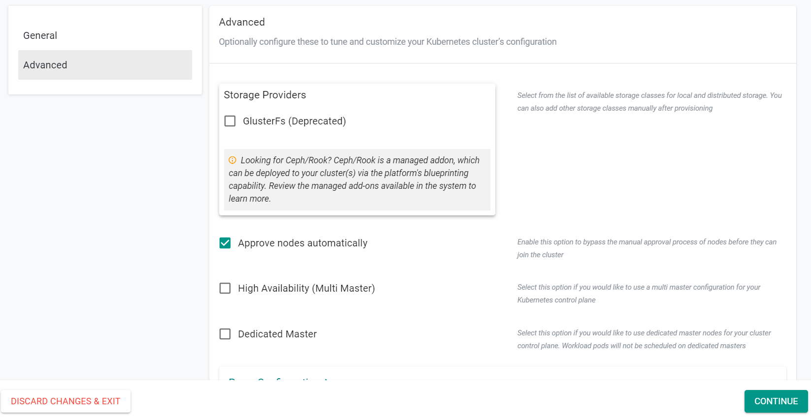 Create Cluster