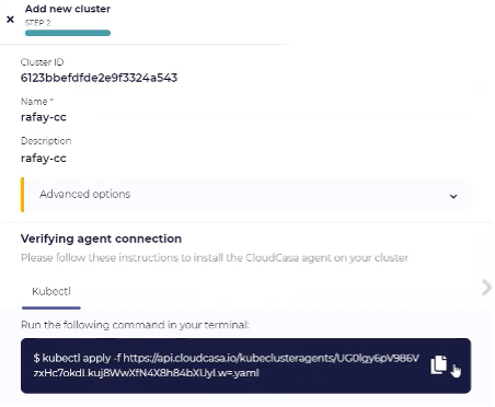 CloudCasa Cluster ID