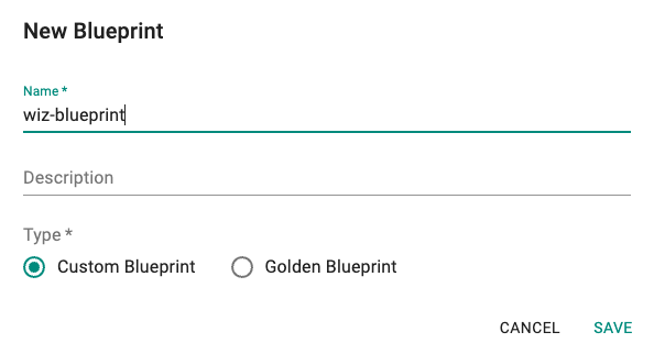 Create Blueprint