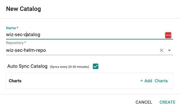 Create Catalog