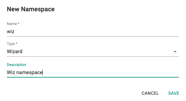 Create Namespace