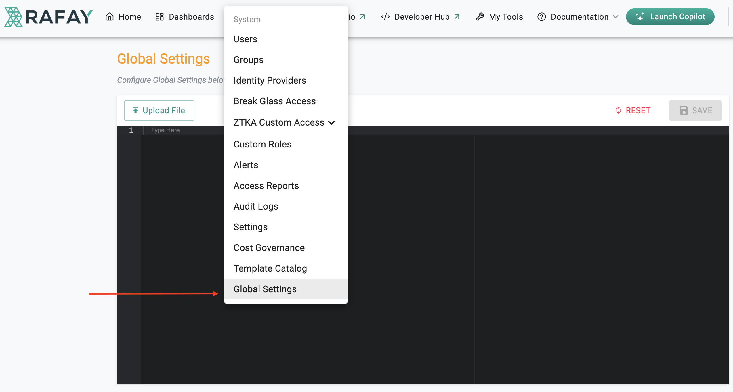 Global Settings for All Orgs