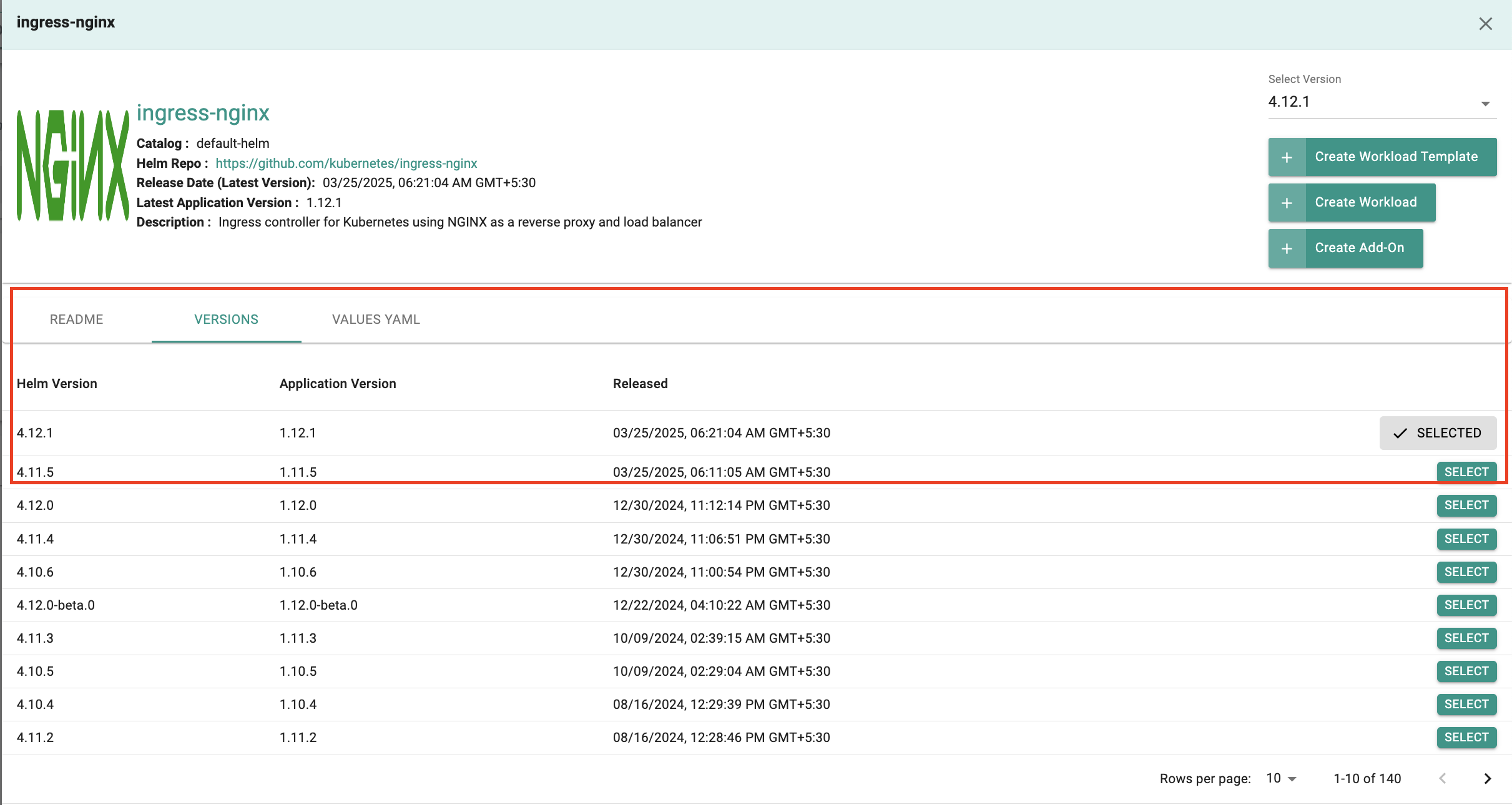 Ingress NGINX Version Update