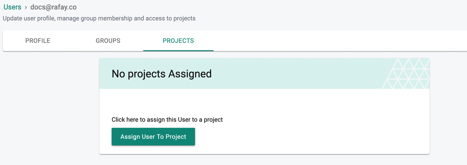 Projects Dropdown